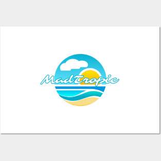 Beach Glass Logo - white Posters and Art